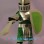 Green & Golden Knight Mascot Costume