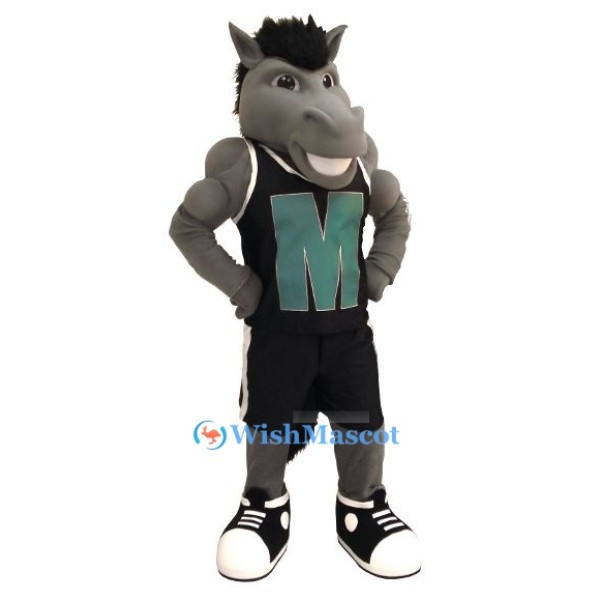 Muscle Sport Mustang Mascot Costume