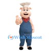 ‌Cartoon Pig Chef Mascot Costume