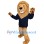 Friendly Adult Lion Mascot Costume