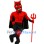 Muscular Red Devil Mascot Costume