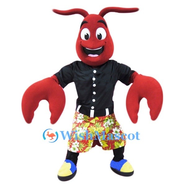 Happy Lobster Mascot Costume