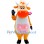 Orange Cow Mascot Costume
