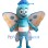 ‌Blue Butterfly Mascot Costume