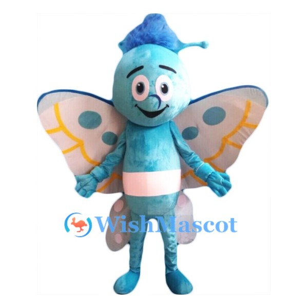 ‌Blue Butterfly Mascot Costume