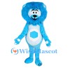 ‌Blue Plush Lion Mascot Costume