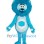 ‌Blue Plush Lion Mascot Costume