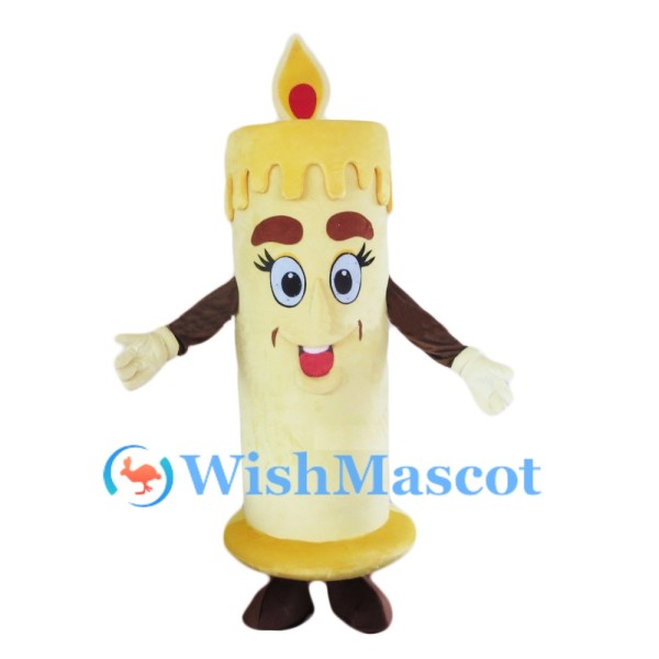 Cute Candle Mascot Costume