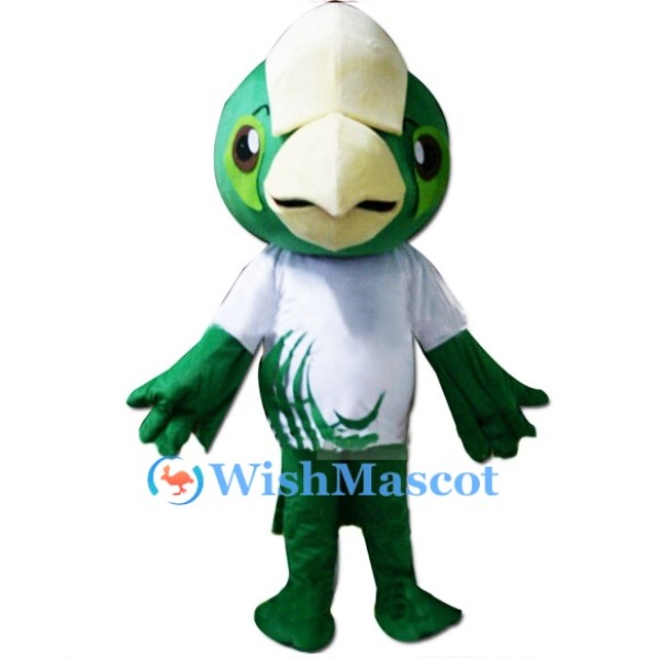 Green Bird Mascot Costume