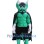 Muscle Green Devil Mascot Costume