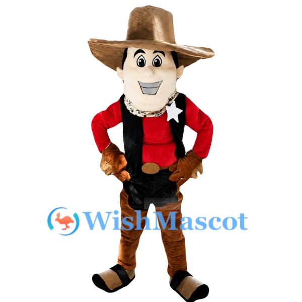 Western Cowboy Mascot Costume
