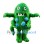Green Bacterium Mascot Costume