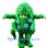 Green Bacterium Mascot Costume