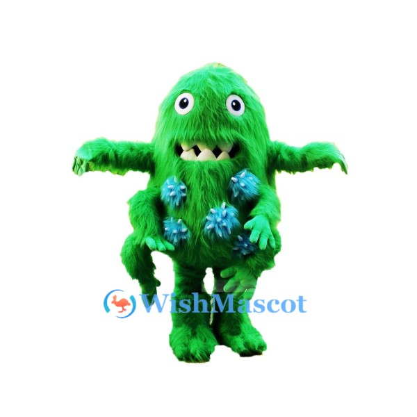 Green Bacterium Mascot Costume