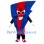 Red & Blue Lightning Mascot Costume