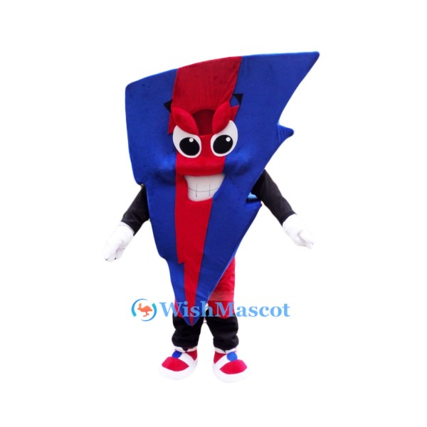 Red & Blue Lightning Mascot Costume