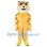 Muscle Yellow Leopard Mascot Costume
