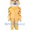 Muscle Yellow Leopard Mascot Costume