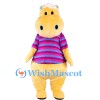 ‌Cute Plush Hippo Mascot Costume