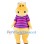 ‌Cute Plush Hippo Mascot Costume
