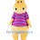 ‌Cute Plush Hippo Mascot Costume