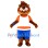 Sporty Plush Beaver Mascot Costume