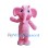 Plush Pink Elephant Mascot Costume