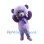 Lavender Teddy Bear Mascot Costume