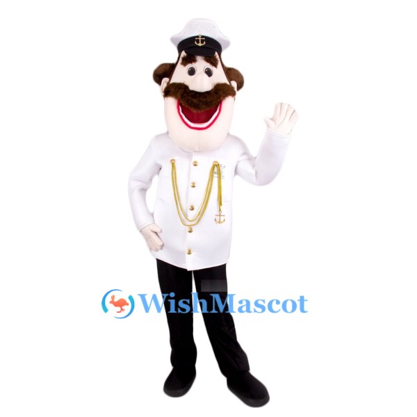 Happy Captain Mascot Costume