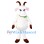 Farm White Goat Mascot Costume