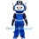Cute Blue Robot Mascot Costume
