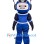 Cute Blue Robot Mascot Costume