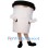 White Coffee Cup Mascot Costume