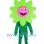 Bright Green Sunflower Mascot Costume