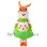 Festive Orange Rabbit Mascot Costume