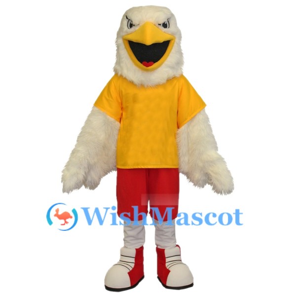 Sport White Eagle Mascot Costume