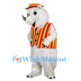 Circus-Style Rhino Mascot Costume