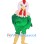 Cute Green Rooster Mascot Costume