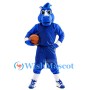 Basketball Blue Horse Mascot Costume