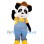 Panda Mascot Costume with Overalls