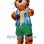 ‌Tropical Tiger Mascot Costume