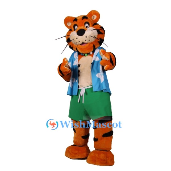 ‌Tropical Tiger Mascot Costume