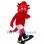 Sporty ‌Red Devil Mascot Costume