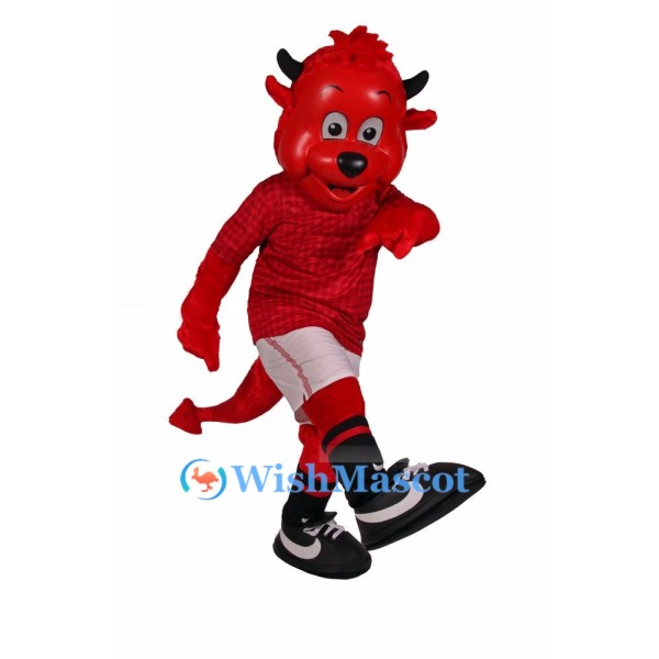 Sporty ‌Red Devil Mascot Costume