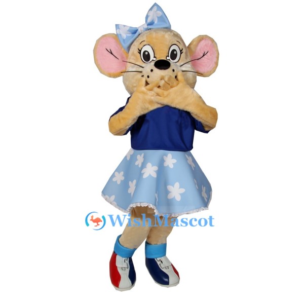 Cute Mouse Girl Mascot Costume