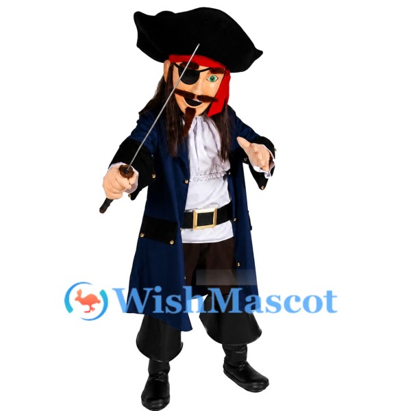 Pirate Mascot Costume with Sword