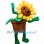 Smiling Sunflower Mascot Costume in Pot