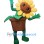 Smiling Sunflower Mascot Costume in Pot