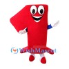 ‌Red Number One Mascot Costume