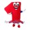 ‌Red Number One Mascot Costume